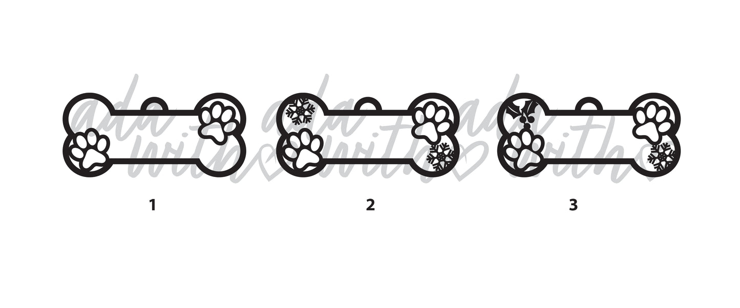 Doggy Bone Christmas Ornaments