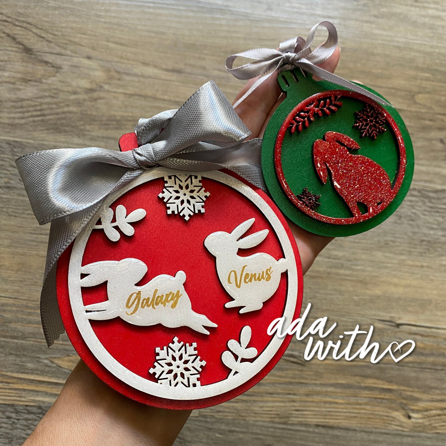 Bunny Christmas Ornaments