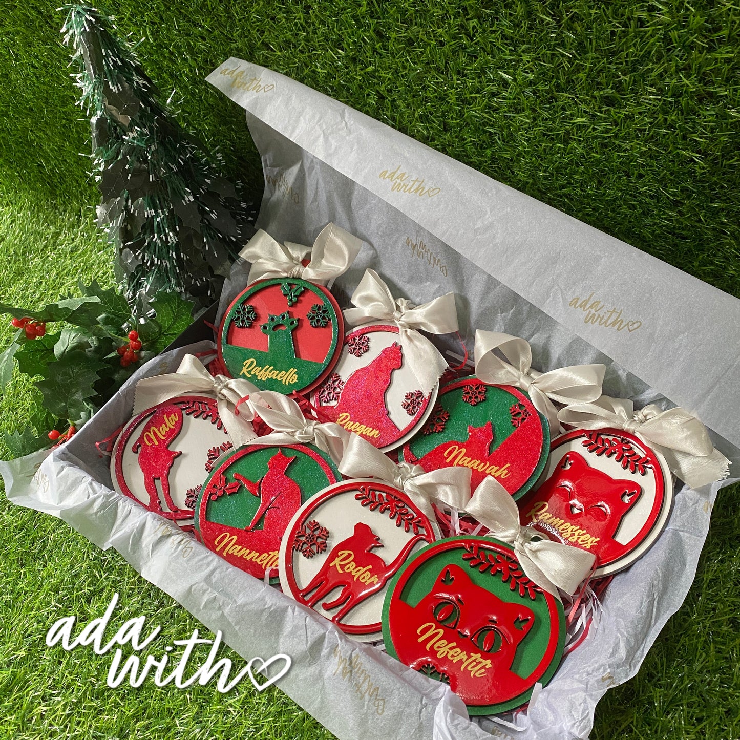 Kitty Christmas Ornaments