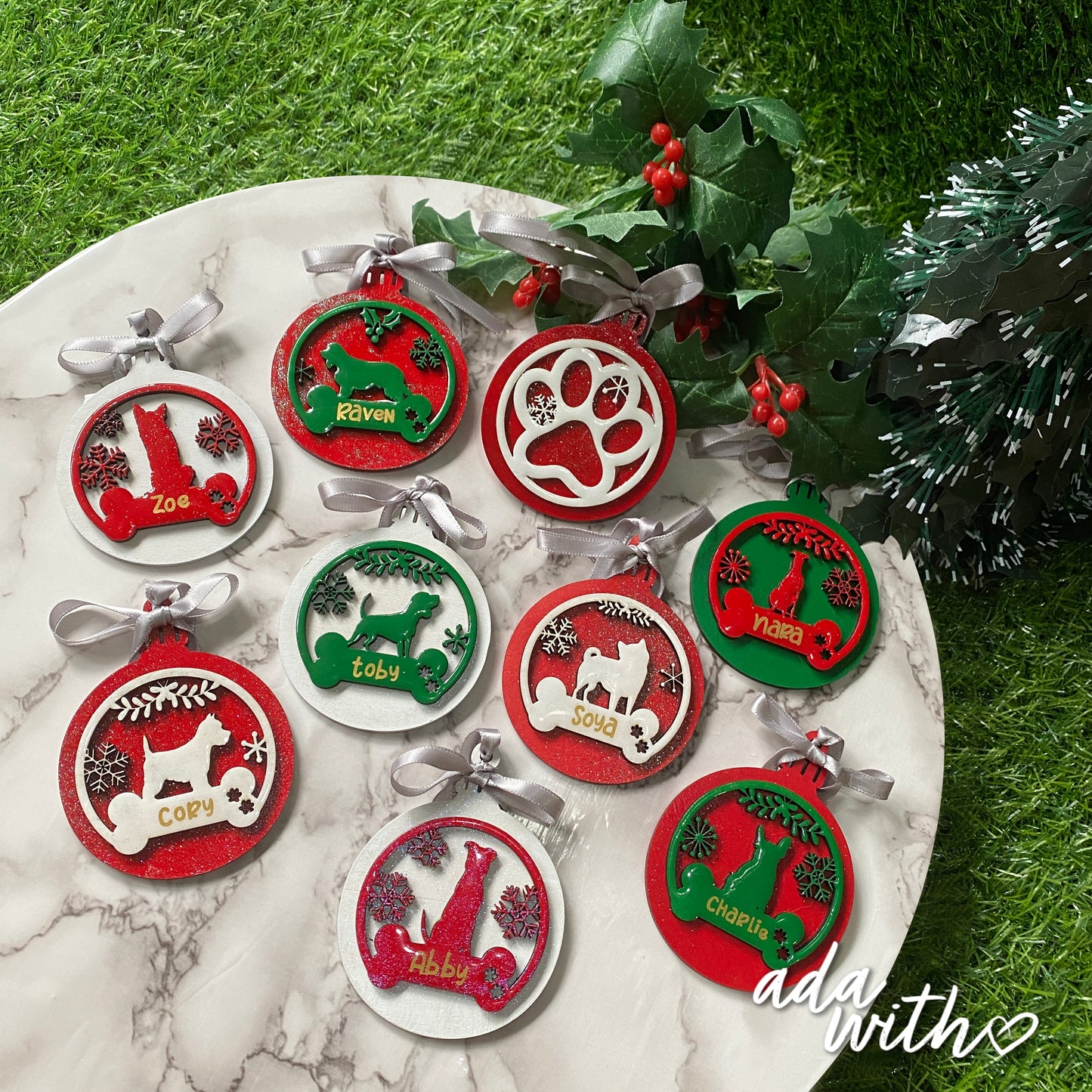 Doggy Christmas Ornaments