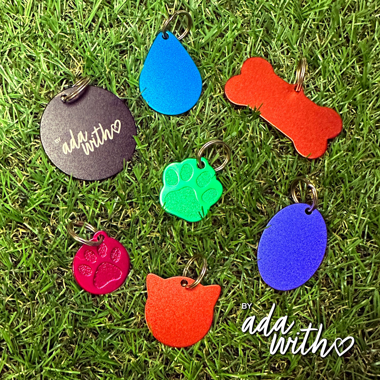 Lightweight Aluminum Pet Tag