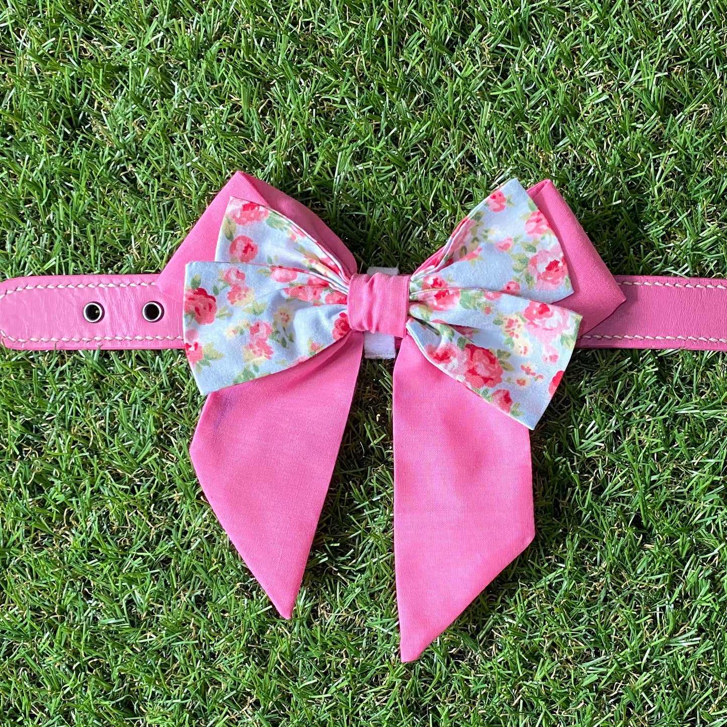 Pink Garden Sailor Style Bow